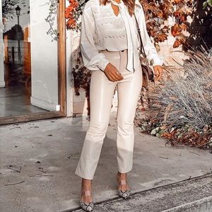 ZARA FAUX LEATHER PANTS